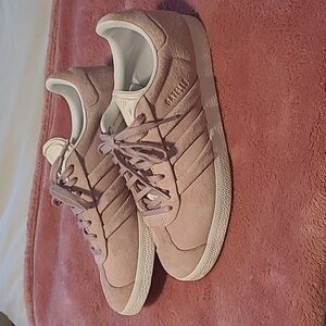 Adidas Gazelle Stich and Turn Pink on pink